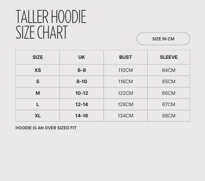 Taller hoodie in brown