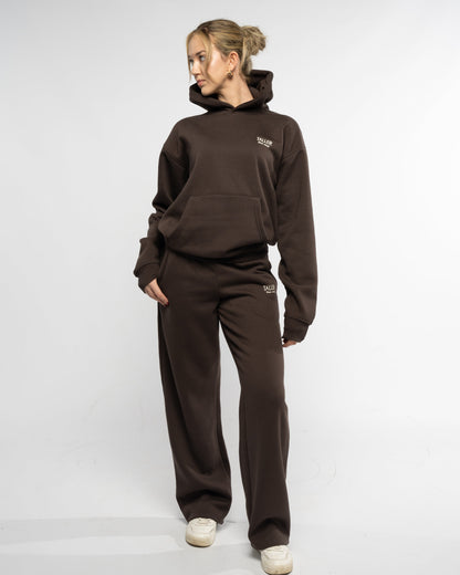 Taller straight leg jogger in brown