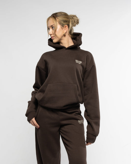 Taller hoodie in brown