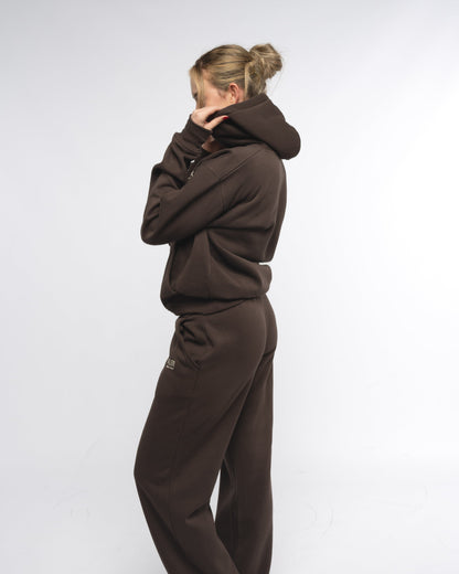 Taller hoodie in brown