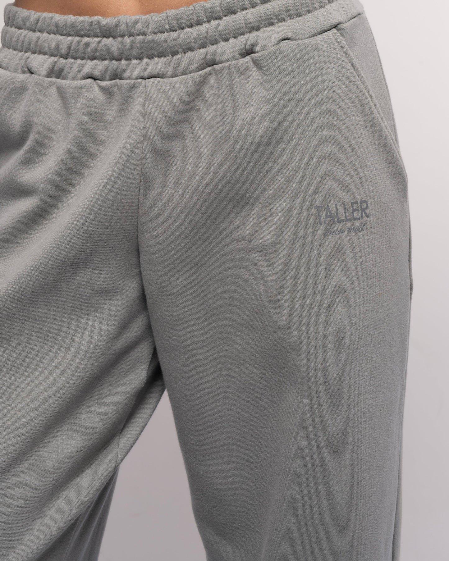 Taller straight leg jogger in grey