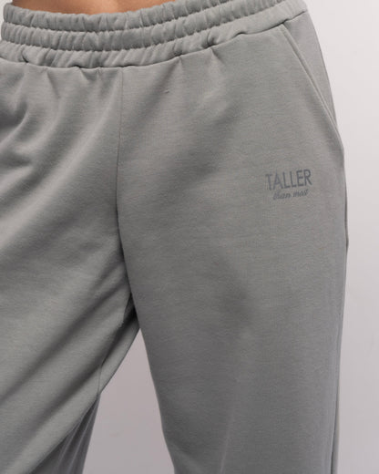 Taller straight leg jogger in grey