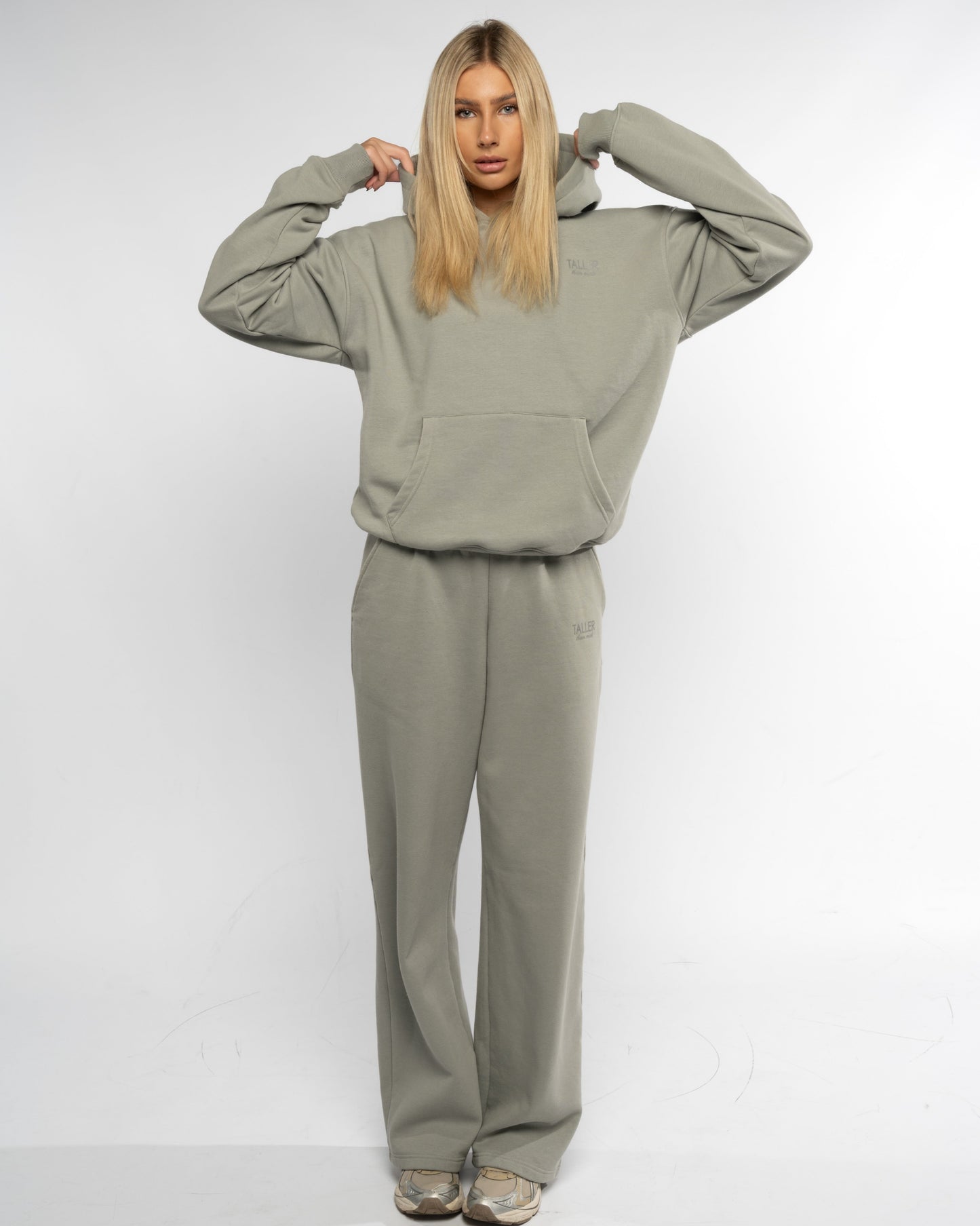 Taller straight leg jogger in grey