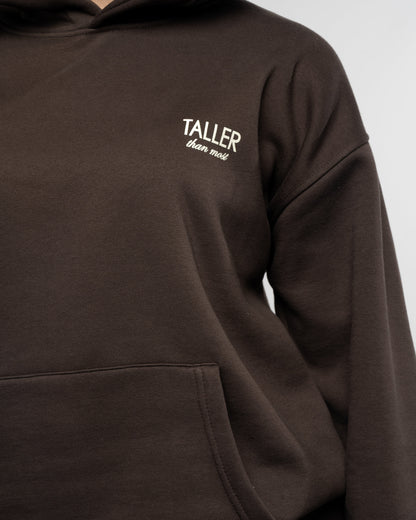 Taller hoodie in brown